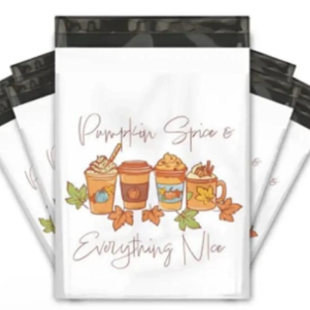 BUY NOW 25 Pumpkin Spice 10” x 13” Poly Mailers